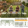 thumbnail image 2 of 5-Piece Lawn Camping Chair Set with Table, 4 Folding Chairs, Cup Holders, Portable Bag & Large Insulated Cooler, 2 of 6
