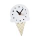 thumbnail image 3 of Mini reloj de pared con diseño de helado, silencioso, minimalista y elegante. Blanco, 3 of 9