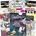 thumbnail image 1 of Adult Coloring Book Bundle with 8 Deluxe Coloring Books for Adults and Teens (Over 250 Stress Relieving Patterns)., 1 of 4