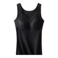 thumbnail image 2 of Tank Tops for Women Shapewear Tank Tops Sleeveless Lace Camisole Thermal Underwear Tummy Tank Tops with Built in Bra, 2 of 5