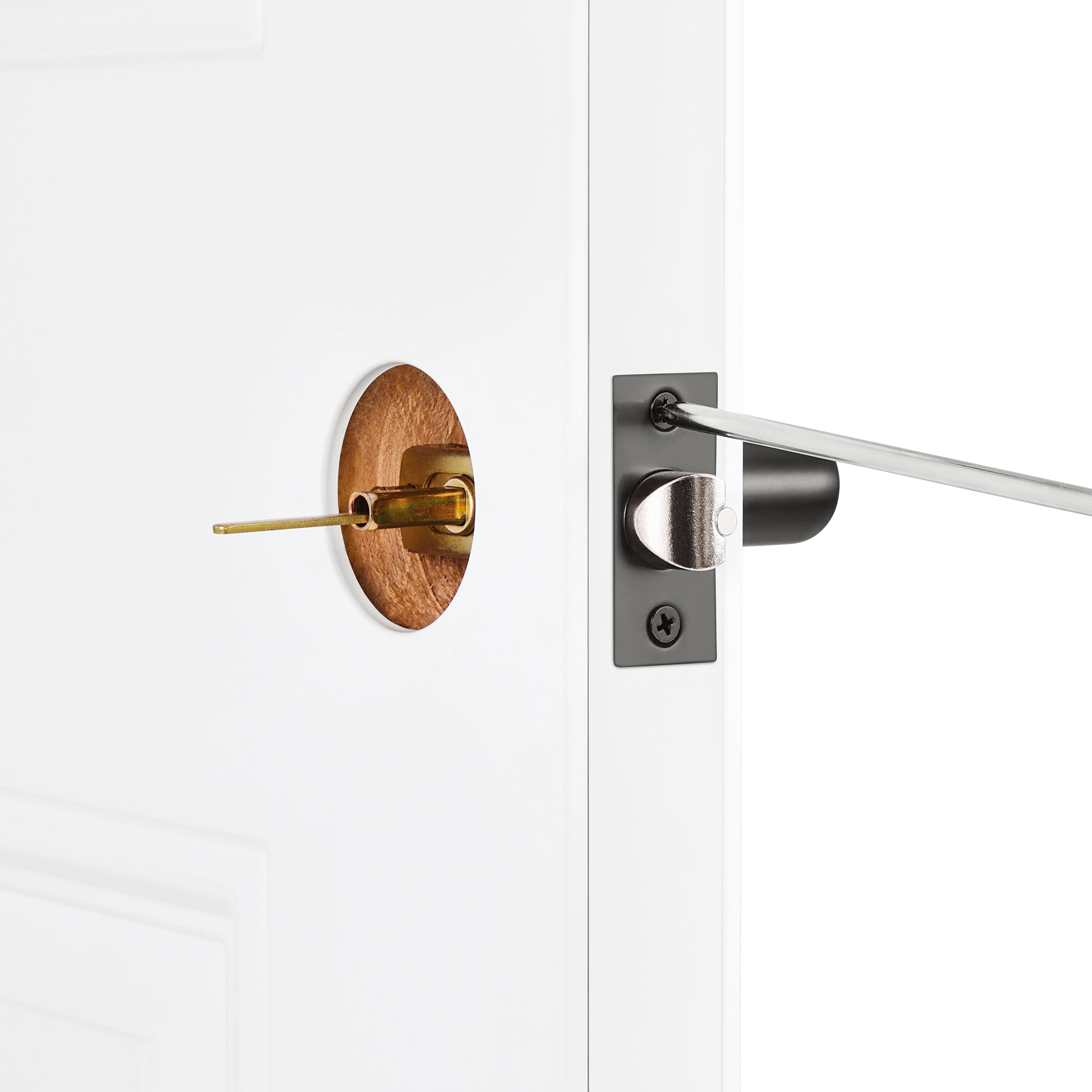 Hyper Tough Keyed Entry Door Lever in Matte Black