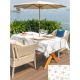 thumbnail image 4 of Outdoor Tablecloth with Umbrella Hole & Zipper, Beige Starfish Coastal Rectangle Tablecloth 60x120 Inch, Summer Beach Nautical Ocean Patio Table Cover Waterproof Table Cloth for Picnic/Party, 4 of 7