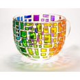 thumbnail image 3 of Rainbow Coffee Mug  Painted Large Glass Cups, Bridesmaid Gifts Ideas Birthday Gifts, Mothers Day Gifts, Fathers Day Gifts$$Home Decor, Kitchen, & Other, 3 of 5