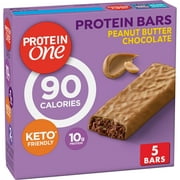 Protein One 90 Calorie Protein Bars, SMRPeanut Butter Chocolate, Keto Friendly, 5 Ct, 4.8 oz