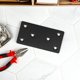 thumbnail image 4 of IDEANATEGRATE 10Jgo Escuadras De Acero Inoxidable Negras Para Esquinas Soporte Plano Para Estantes De Madera, 4 of 6