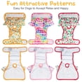 thumbnail image 5 of 3 Pack Dog Diapers Female Reusable Dog Diapers for Female Dogs, Absorbent Washable Dog Diapers Dog Panties for Dogs in Heat or Excitable Urination S, 5 of 7