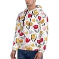 thumbnail image 3 of Daiia Tulips Flowers for Men's Fashion Hoodies & Sweatshirts with Kangaroo Pocket Hooded Sweatshirt Breathable & Moisture Wicking-Large, 3 of 7