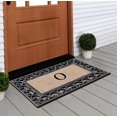 thumbnail image 4 of A1HC First Impression Classic Paisley Border Bronze 18 in. x 30 in. Rubber and Coir Monogrammed O Door Mat, 4 of 6