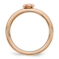 thumbnail image 3 of Sterling Silver Pink-Plated Puffed Heart Ring, 3 of 7