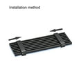 thumbnail image 4 of Uxcell Aluminum Heatsink Kit 70x22x3mm Black w Two Silicone Thermal Pads for M.2, for 2280 SSD, 4 of 4