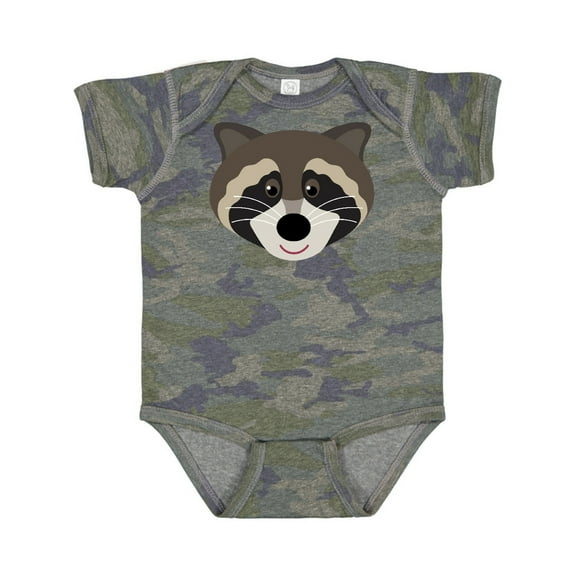 Inktastic Raccoon Animal Face Boys or Girls Baby Bodysuit