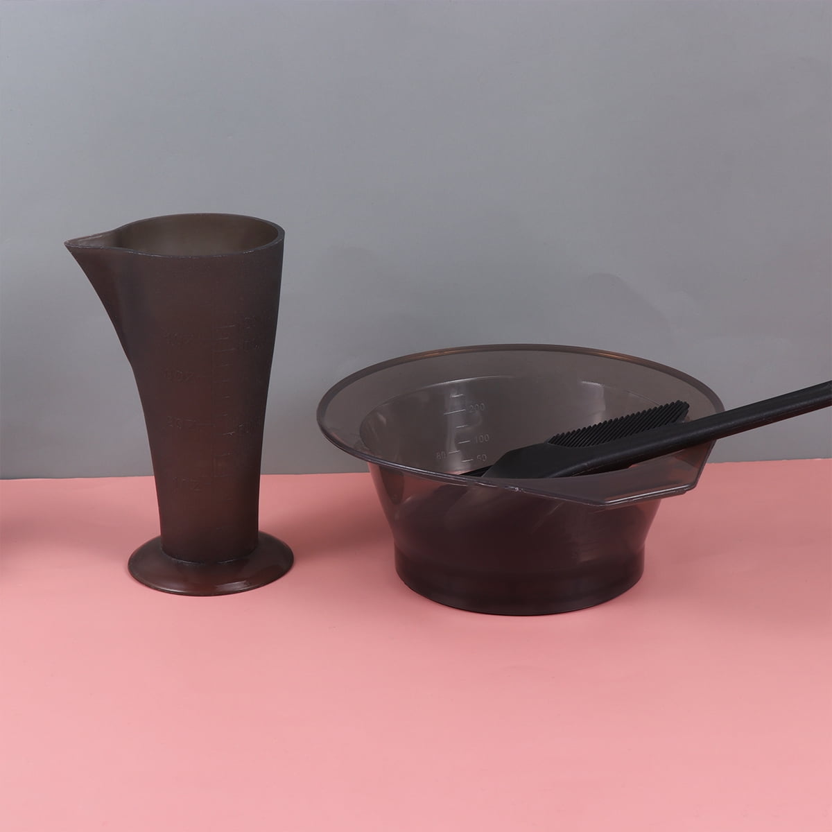 Hair Dyeing Tools Hair Dyeing Bowl Measuring Cup Brushes Storage Pouch