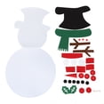 thumbnail image 2 of Juegos para colgar en la pared exquisito muñeco de nieve de fieltro decorativo de bricolaje regalos para el hogar para niños Vacaciones para niños Decoraciones navideñas ANGGREK Otros, 2 of 8