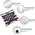 thumbnail image 6 of nygtbtfer Pillow Covers Buffalo Plaids American Flag Truck Throw Pillow Case Farmhouse Cushion Cover for Independence Day Memorial Day Home Office Sofa Couch White, 6 of 7