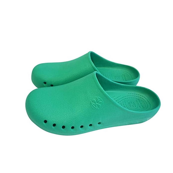 Natural Uniforms Mens Ultralite Strapless Clogs, Lightweight & Anti-Microbial, Black, Size Up 1