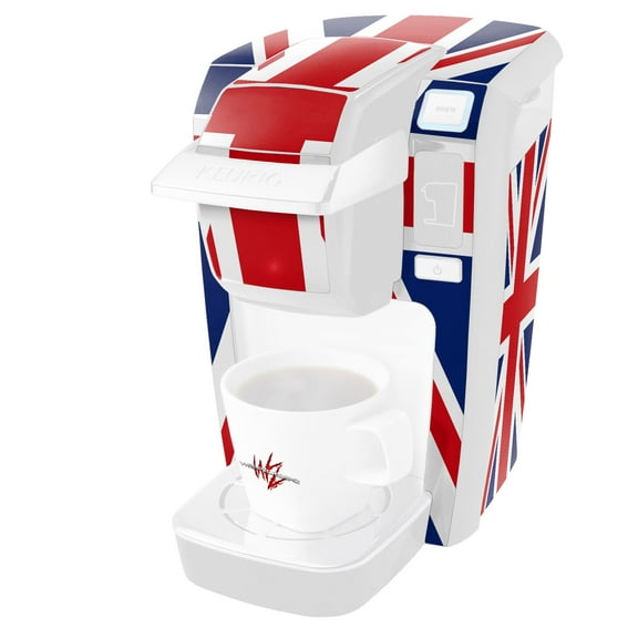 Union Jack 02 - Decal Style Vinyl Skin fits Keurig K10 / K15 Mini Plus Coffee Makers (KEURIG NOT INCLUDED)
