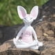 thumbnail image 5 of Adornos de gato para meditación con postura sentada, decoración creativa para el hogar y el jardín, artesanías de resina, 5 of 6