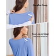 thumbnail image 4 of Pinspark Open Back Hospital Gowns for Women Tear Away Snap Long Sleeve Womens Hospital Gowns Adaptive Clothing for Women, 4 of 6
