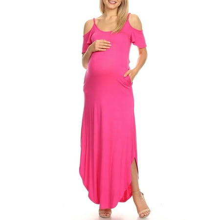 

White Mark Women s Maternity Alexis Maxi Dress-Available in Plus Sizes