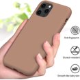 thumbnail image 3 of ATTOE Liquid Silicone Case Compatible with iPhone 11 Pro Max 6.5 inch(2019), Gel Rubber Full Body Protection Shockproof Cover Case Drop Protection Case (Black), 3 of 5