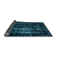 thumbnail image 2 of Ahgly Company Indoor Round Abstract Light Blue Modern Area Rugs, 6' Round, 2 of 4