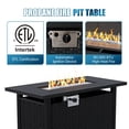 thumbnail image 4 of Dateyes 8-Piece Patio Furniture Set with Fire Pit, All-Weather Wicker Rattan Outdoor Sectional Sofa Set with Coffee Table (Light Gray), 4 of 9