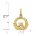 thumbnail image 3 of 10k Claddagh CHARM in 10k Yellow Gold, 3 of 3