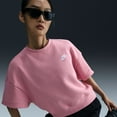 thumbnail image 3 of Women's Nike Sportswear Club Fleece Top Color: Elemental Pink Size: SMALL, 3 of 4