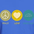 thumbnail image 3 of CafePress - Peace Love Neurology T Shirt - Men's Classic Graphic Cotton T-Shirt, 3 of 4