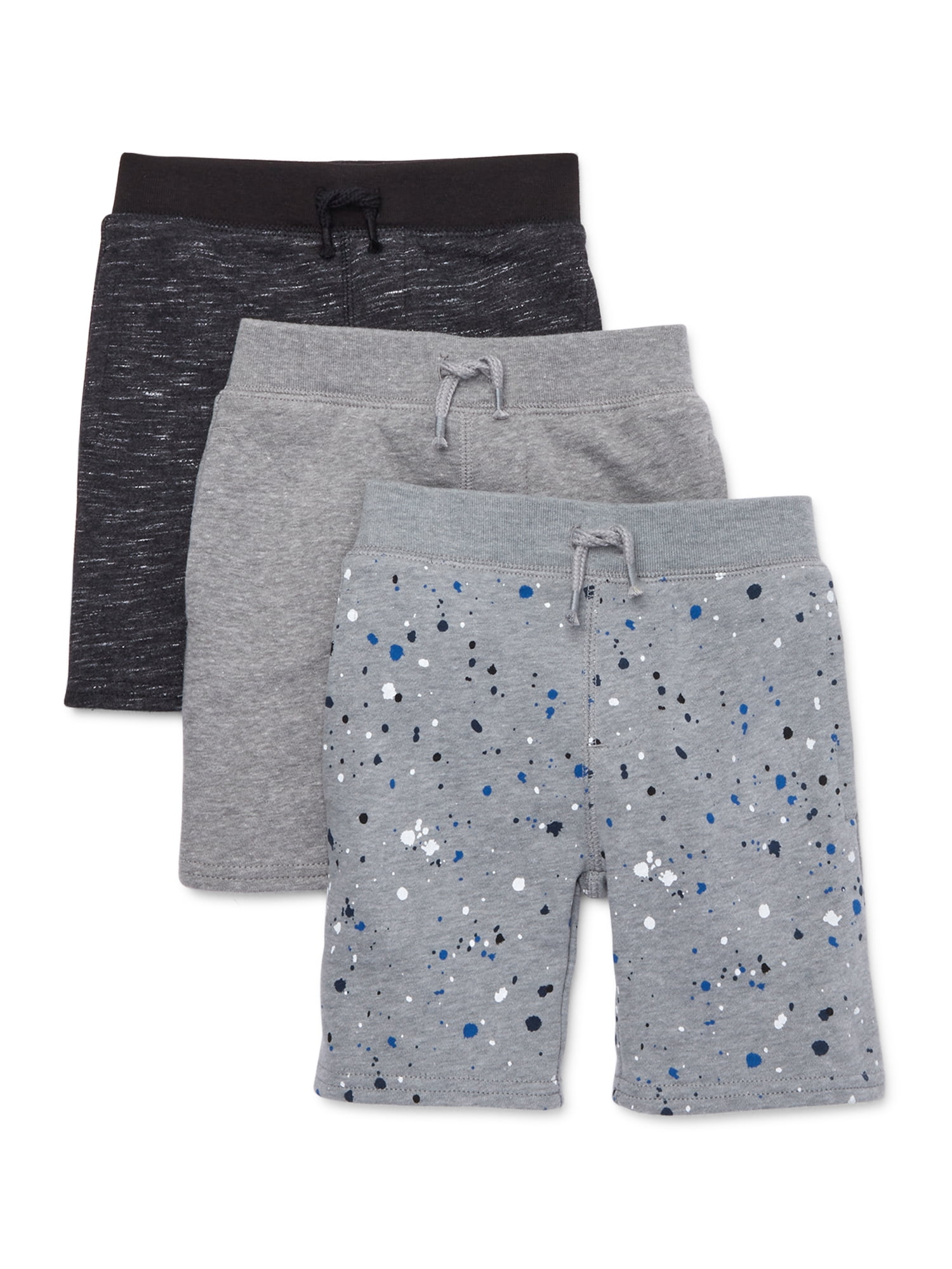 Garanimals Baby Boy & Toddler Boy French Terry Shorts Multipack, 3Pack, 12M5T