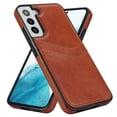 thumbnail image 6 of Allytech Wallet Case for Samsung Galaxy S22 - 2 Card Holder - Military Grade Drop Protection - Ultra Slim & Protective - Premium PU Leather Shockproof Phone Case for Women & Men - Brown, 6 of 7