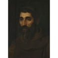 thumbnail image 2 of Franciszek Smuglewicz 14x18 Black Ornate Wood Framed Double Matted Museum Art Print Titled - Portrait of a Monk (1797), 2 of 5