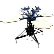 Silk Screen Printing Machine T-Shirt Screen Printing Press 4 Color 4 Station Screen Printer