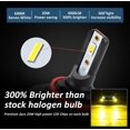 H11 H8 LED Fog Light Bulbs, 8000 Lumens 40W High Power 3000K Golden