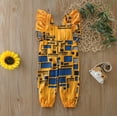 thumbnail image 5 of MZXELPRJD Girls Rompers Size 7-8 African Baby Boys' Clothing Sets Ankara Fly Sleeve Backless Toddler Outfit for 2 Year Old Girl Boys Summer Outfits 4t Onesies for Girls, 5 of 9