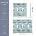 thumbnail image 2 of Yayeee Toggle Light Switch Wall Plate 2-Gang 4.56"x4.48" Decorative Outlet Cover, Blue Trains Pattern, 2 of 7