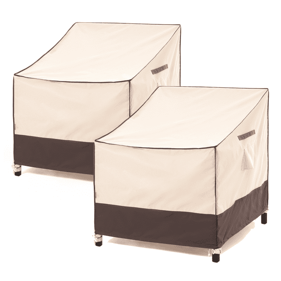 F&J Outdoors Waterproof Patio Chair Covers 28"(W)×30(D)×36/26"(H)
