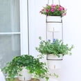 thumbnail image 3 of Hanging Plant Pot Flower Pots Iron Chain Garden Decorate Double-Layer Automatic Home Flowerpot, 3 of 13
