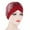 Wine Red, variant on ievspot Womens Turban Hats Twisted Hair Wrap Stretch Soft Lightweight Flower Edge Turban Headwear for Cancer Patients