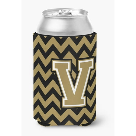 

Letter V Chevron Black and Gold Can or Bottle Hugger