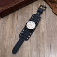 thumbnail image 4 of Accesorios Reloj de Cuero Retro Pulsera de Cuero Ajustable Personalizada para Hombre, 4 of 6
