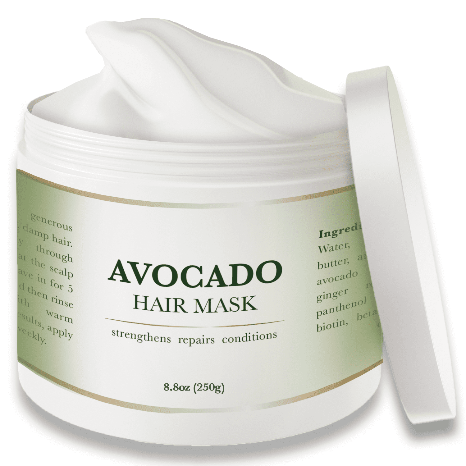 Avocado Hair MaskDeep Conditioning Treatment, Avocado Cream Hair Mask