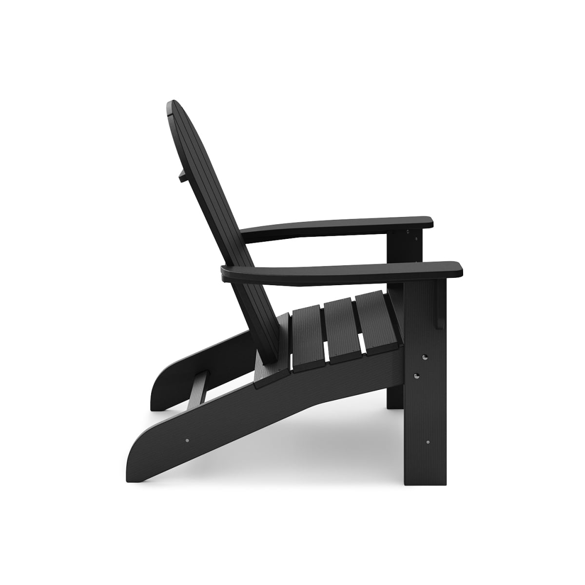 Miekor Furniture Black Adirondack Chair – Premium HDPE Poly Lumber for Pool, Patio, and Garden Elegance 8778
