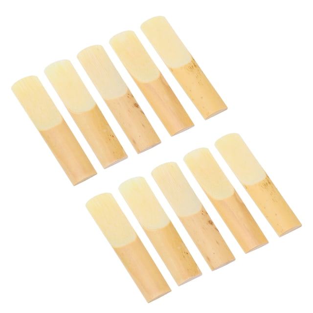 Cañas de saxofón, 10 piezas Cañas de saxofón alto Accesorios de viento de madera Cañas de saxofón Calidad en la que puede confiar