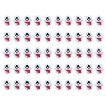 Eoozwa 50 Pack Snowman Tumbler Doll Capsule Toy Bulk Christmas Party Favors Novelty Gift Idea Festive Decoration