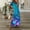 Dark Blue, variant on Flowy Short Sleeve Maxi Dress,Womens Spring and Summer V-Neck Solid Casual Short Sleeved Long Dress Sky Blue XXL