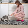 thumbnail image 3 of Black and Tan Leopard Print Kitchen Rugs Sets Of 2,Anti Fatigue Kitchen Mat Rugs Non Slip Washable,Decorative Kitchen Floor Mats for Kitchen,Sink,Laundry,17"x30"+17"x47", 3 of 7