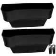 thumbnail image 5 of PTOOTP 2-Pack Black Plastic Car Seat Gap Storage Boxes Organizer for Vehicle Interior Accessories and Small Item Holder, 5 of 8