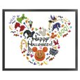 thumbnail image 1 of Cuadros Decorativos Cabeza de Mickey de Halloween, punto de cruz parcial, hilo de algodón de 11 quilates, Kits contados DIY Ehuebsd embutido en tela, 1 of 9
