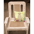 thumbnail image 2 of Caroline's Treasures BB6055PW1818 Easter Eggs Yellow Labrador Fabric Decorative Pillow , 18H x18W, multicolor, 2 of 2